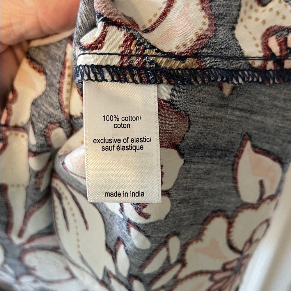 Floral Cotton Midi Dress Med - Picture 5 of 6